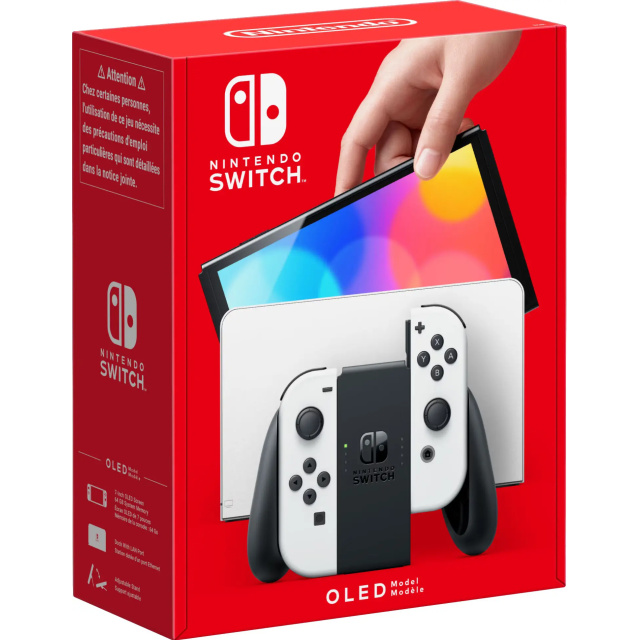 nintendo-switch-oled-gamingkonsoll-med-hvite-joy-con-kontroller--pdp_zoom-3000 Nintendo Switch OLED - Svart & Hvit - Bilde 1