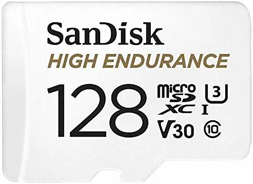 SANDISK HIGH ENDURANCE MICROSD 128GB C10 SDXC 100MB/S - Bilde 1