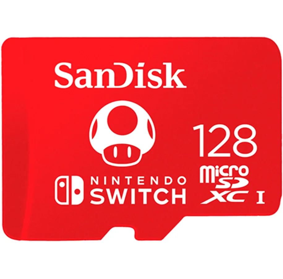 SanDisk Nintendo Switch microSD - 100MB/s - 128GB - Mario edition - Bilde 1