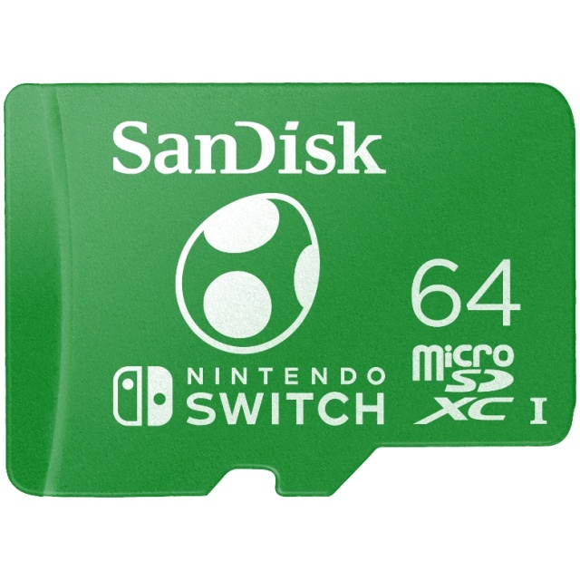 SanDisk Nintendo Switch microSD - 100MB/s - 64GB - Yoshi edition - Bilde 1