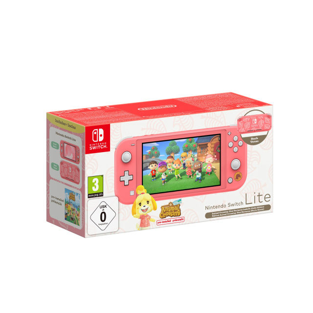 Nintendo Switch Lite Coral inkl. Animal Crossing & 12 måneder Switch Online - Bilde 1