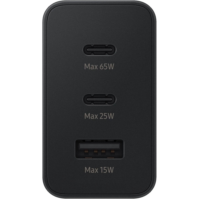Samsung 65W Trio USB-C Fast Charging vegglader - Svart - Bilde 4