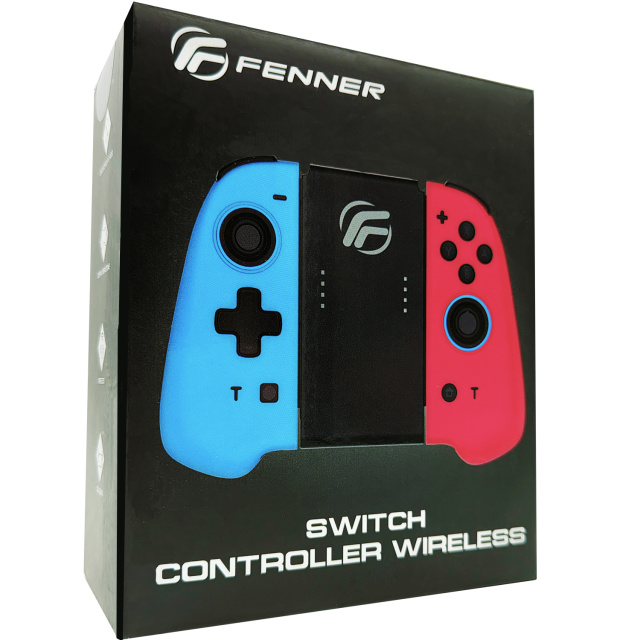 Fenner Trådløs Joycon-kontroller Nintendo Switch - Rød/Blå - Bilde 1