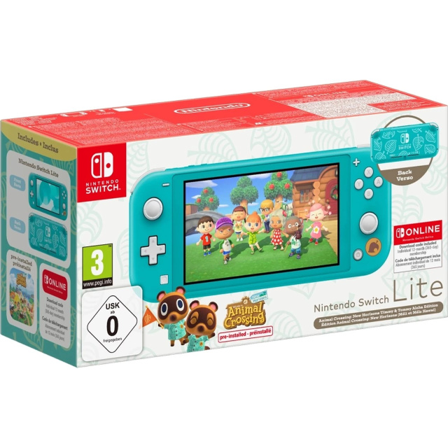 Nintendo Switch Lite Turquoise inkl. Animal Crossing & 12 måneder Switch Online - Bilde 1