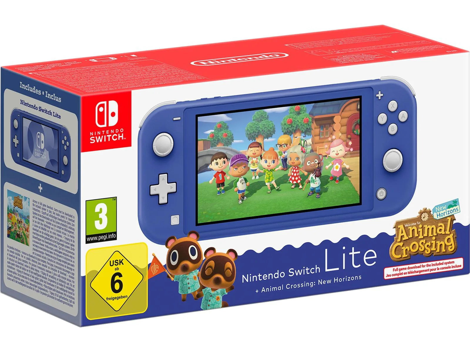 Nintendo Switch Lite Blue inkl. Animal Crossing - Bilde 1