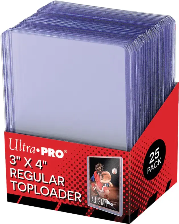 Ultra PRO Toploaders 3x4 Clear Regular 25-pack Ultra PRO Toploaders 3x4 Clear Regular 25-pack - Bilde 1
